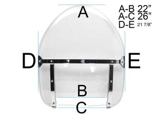 Replica clear windshield FL49-59 (IT)