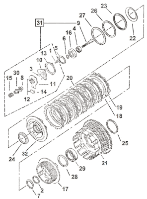 5pck Clutch Hub Spacer XL84-90 (IT)