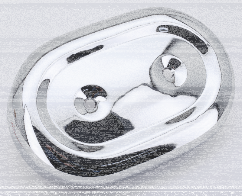 Oval A/C Cover Chrome FL/FX71-89 XL66-03 (IT)