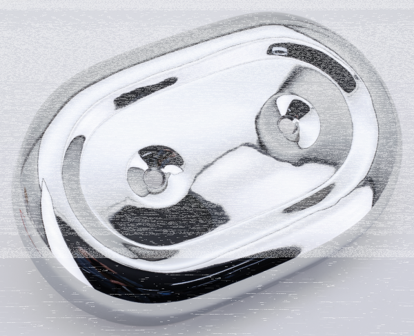 Oval A/C Cover Chrome FL/FX71-89 XL66-03 (IT)