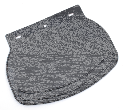 Rubber Mud Flap Plain Black (IT)
