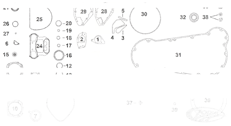 5pck O-ring, Cam Cover, Top IN03-11 (IT)