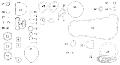 5pck O-ring, Cam Cover, Top IN03-11 (IT)