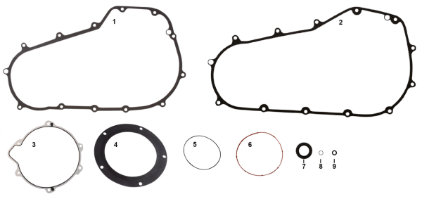 5pck clutch cover seal, molded rubber (IT)