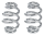 Barrel Seat Springs 3" Chrome