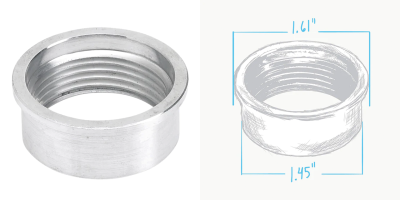 Weld-In Alu Gas Cap Bung 1-5/16"