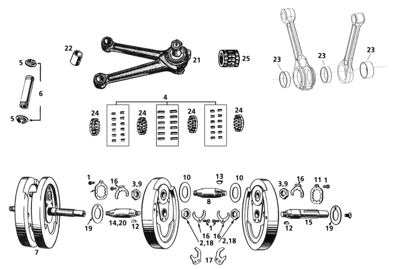 Jims Sprocket Shaft 45ci 29-73 (IT)