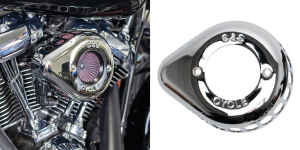 S&S Air Stinger cover chrome teardrop (IT)