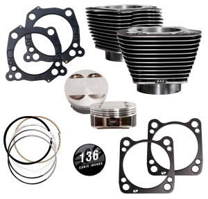 S&S 136CI cylinder kit ME17-UP Blk grani (IT)