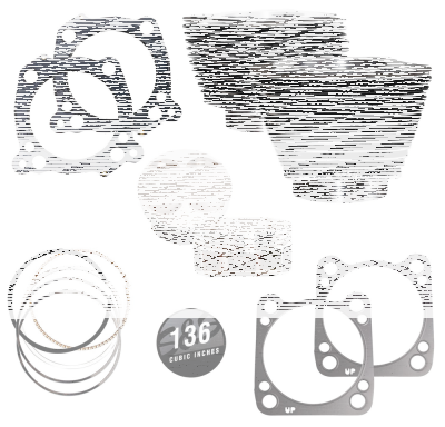 S&S 136CI cylinder kit ME17-UP Blk grani (IT)