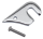 Choke Cable Bracket Chrome FL/FX90-17 (IT)