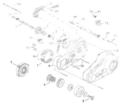 45mm extended Starter Coupler Splined (IT)