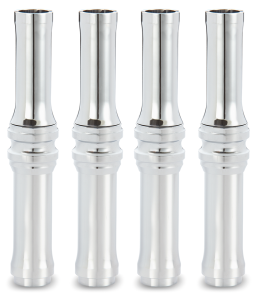 10-GAUGE PUSHROD COVERS TC99-17 CHROME (IT)