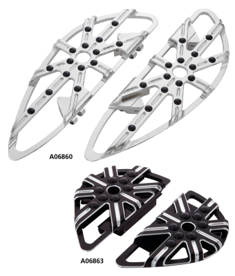10-GAUGE DRIVER FLOORBOARDS CHROME (IT)