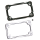 DEEP CUT LICENSE PLATE FRAME CHROME (IT)
