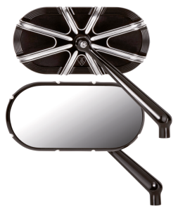 10-Gauge Caged series blk mirror left (IT)