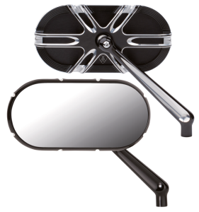 Deep cut Caged series blck mirror left