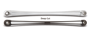 DEEP CUT FLAT SHIFT ROD, BLK FLH/T80-up (IT)