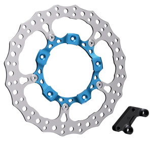 14" Billet Big Brake Rotor Left Blue