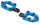 Ness MX Foot Pegs Blue STD Male Mount (IT)