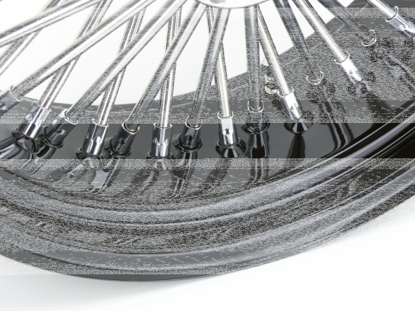Black rim+hub Fat Daddy 16X3.5 50 (IT)