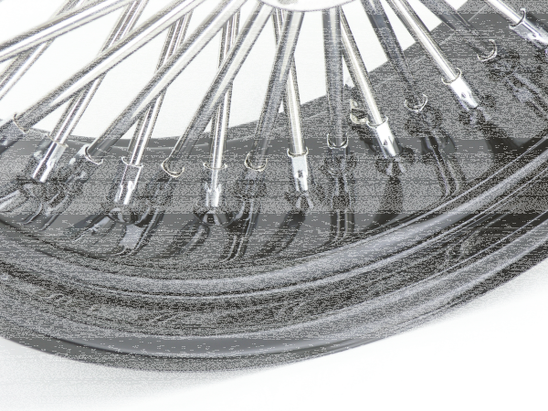 Black rim+hub Fat Daddy 16X3.5 50 (IT)