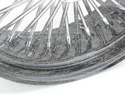 Black rim+hub Fat Daddy 16X3.5 50 (IT)