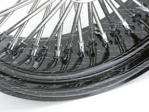 Black rim+hub Fat Daddy 16X3.5 50 (IT)
