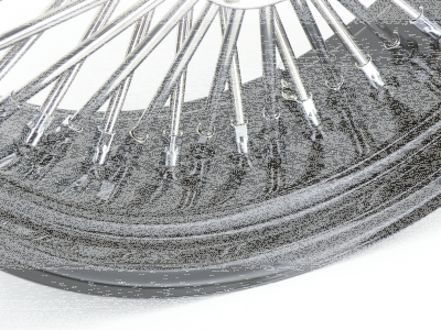 Black rim+hub Fat Daddy 17X6" 50 (IT)