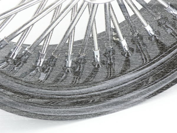 Black rim+hub Fat Daddy 16X3.5 50 (IT)