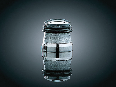 BILLET O-RING STEM COVER CHROME,SHORT (IT)