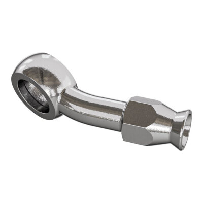 Goodridge, banjo 3/8"/M10. 20 degrees. Stainless Steel