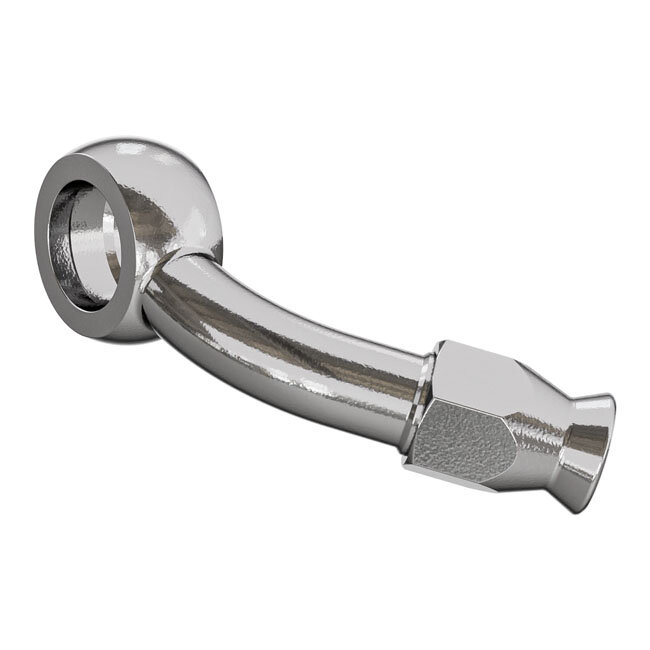Goodridge, banjo 3/8"/M10. 45 degrees. Stainless Steel