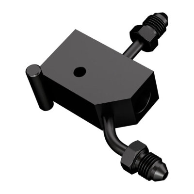 Goodridge, steel brake tee. Black plated carbon steel | Lieferumfang: Nur ein Teil des abgebildeten Artikels.