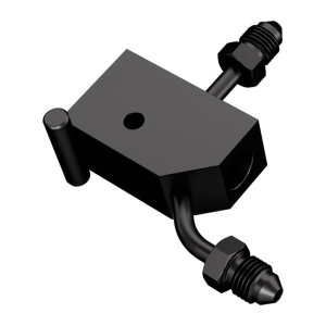 Goodridge, steel brake tee. Black plated carbon steel |...