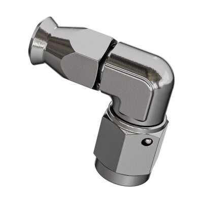 Goodridge, hose end 90 degree swept bend tube. SS