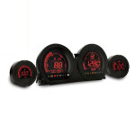 KOSO, HD-03 8-color 4-piece gauge kit