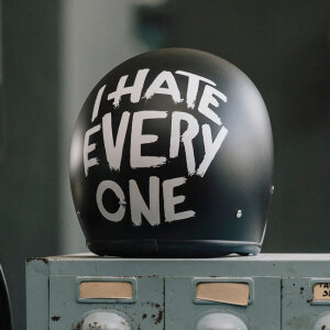 DMD Retro helmet I Hate Everyone Size L