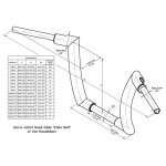 Killer Custom, Killer Bull 2" fat bar. FLTR/FLHR. 14" rise