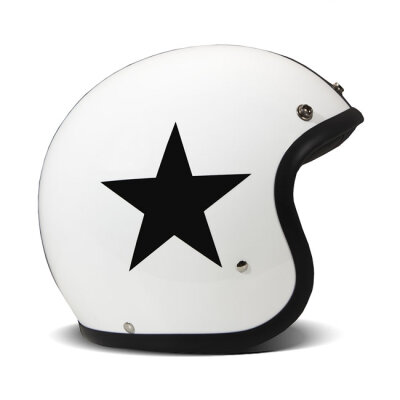 DMD Retro helmet Star White Size XS