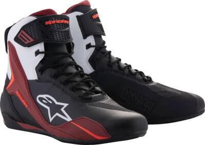 Shoes Faster-4 Bk/wh/dk Rd 13