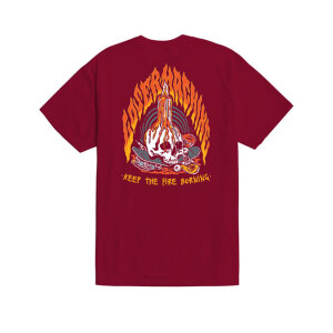 Loser Machine On Fire t-shirt burgundy Size S