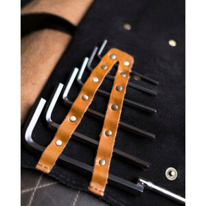 Tripmachine Tool Roll black/vintage tan