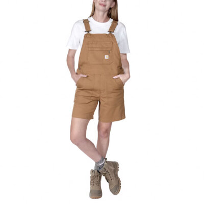 Carhartt Relaxed Fit Canvas female shortall carhartt brown Size M