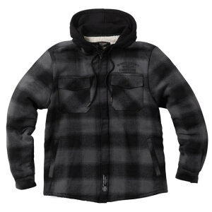 WCC Hell Bent Flannel jacket charcoal/black Size M