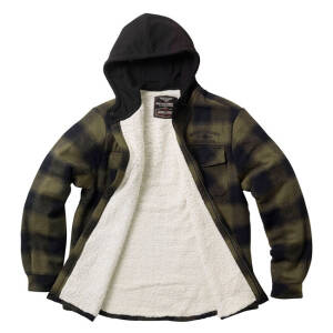 WCC Hell Bent Flannel jacket olive/black Size L