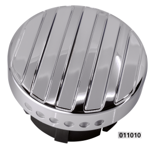 GZP chr ribbed LED fuel gauge cap 96-17 (FR)
