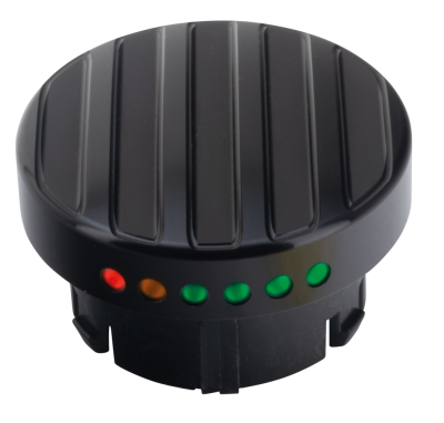 GZP Blk ribbed LED fuel gauge cap 96-17 (FR)