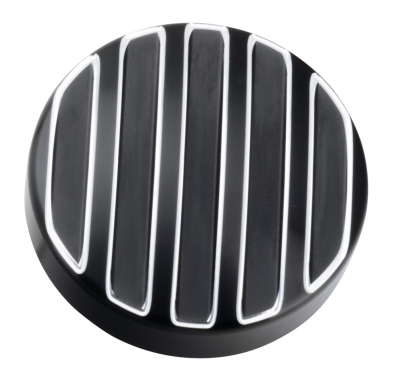 GZP black cut ribbed screw-in cap 82-e18 (FR)