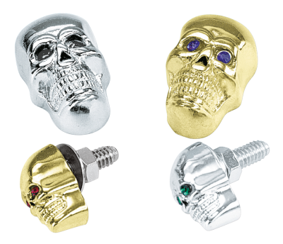GZP Skull krommet Lrge chrome plain eyes (FR)